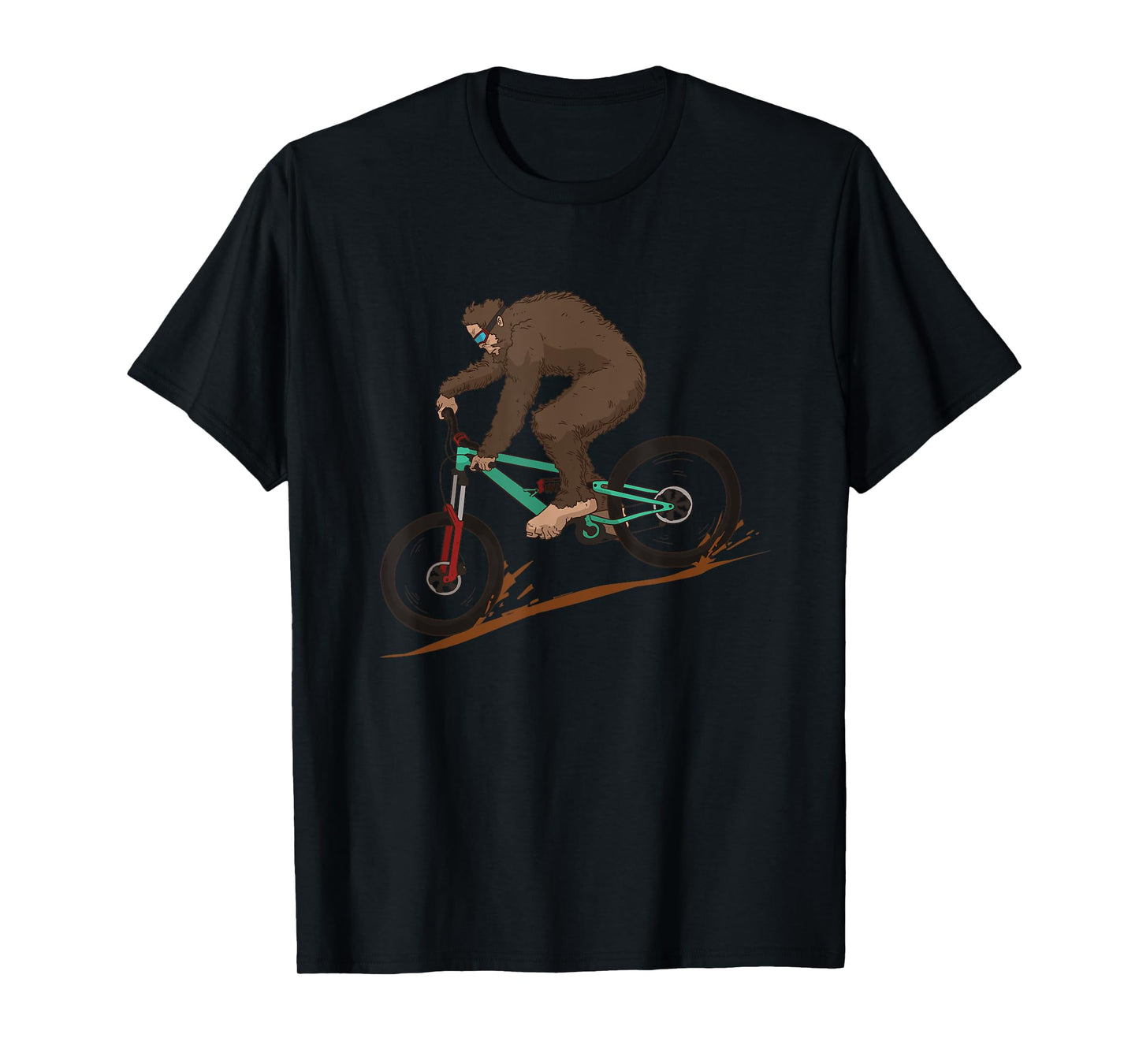 Funny Bigfoot Mountain Bike Downhill MTB Mountain Biking T-Shirt