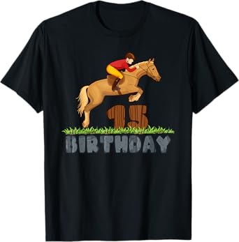 Farm horse boy's 15th birthday gifts for family. T-Shirt