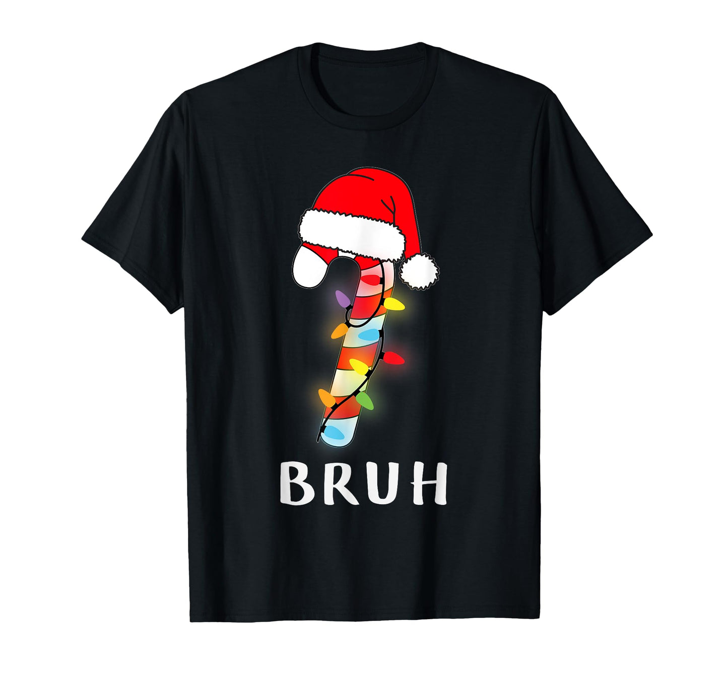 Christmas Candy Cane Crew Bruh, Boy Girl T-Shirt