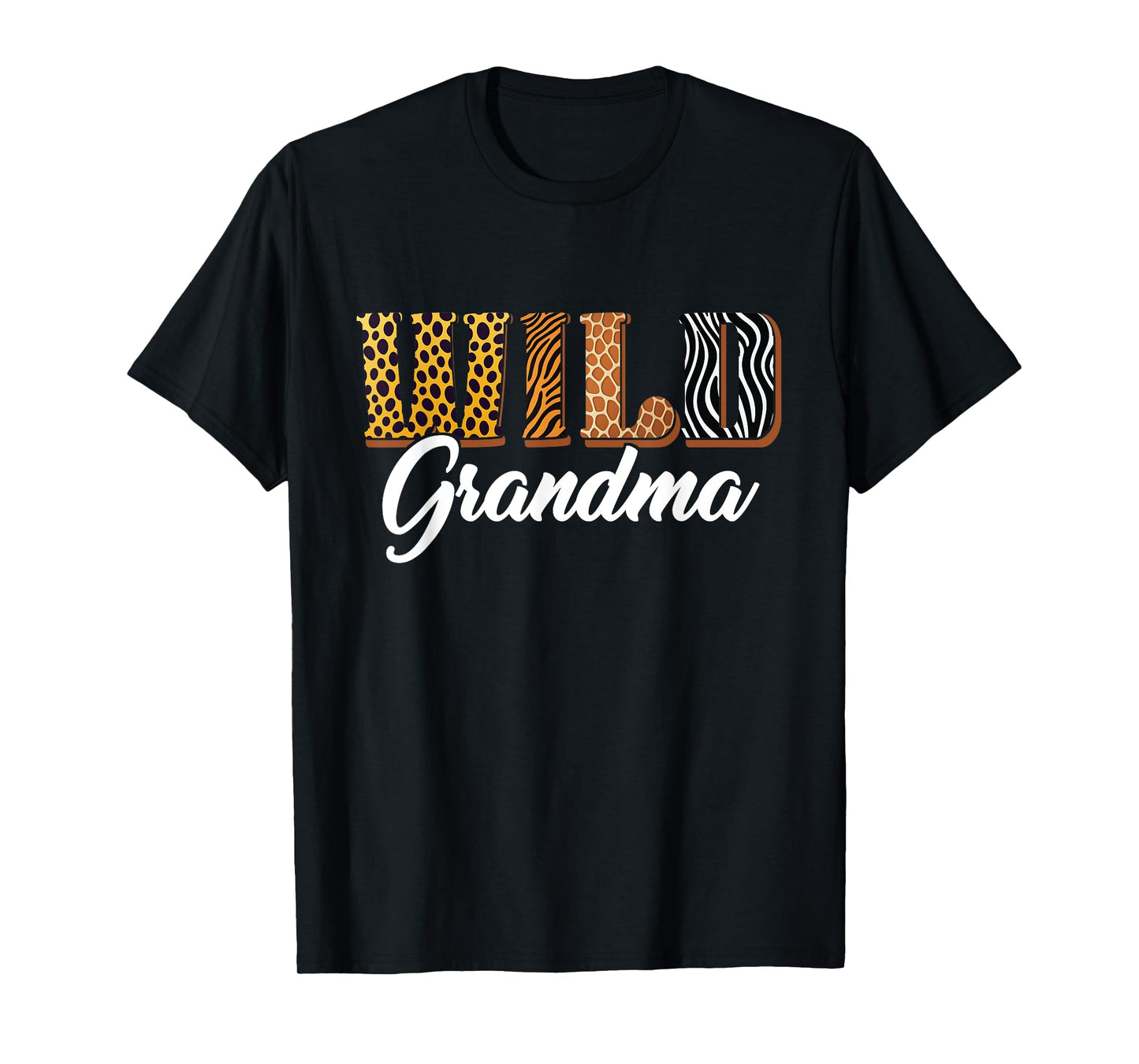 Wild Grandma Safari Jungle Animal Birthday Matching Family T-Shirt