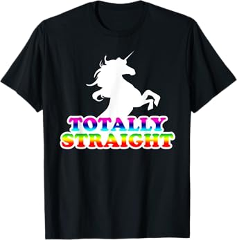 AW Fashions Totally Straight - Gay Pride Premium T-shirt T-Shirt