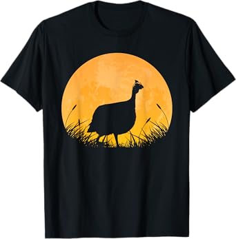 Guinea Fowl Easy Halloween Outfit Bird Moon Costume Gift T-Shirt