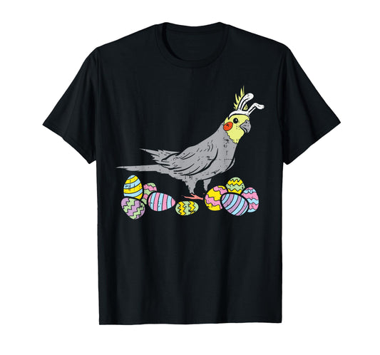 BoredKoalas Easter Shirts Men Women Kids Gifts Cockatiel Bunny Ears Eggs Cute Easter Bird Lovers Gift T-Shirt