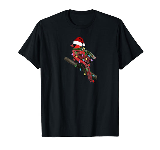 Cardinal Christmas Bird Santa Claus Biologist Animal T-Shirt