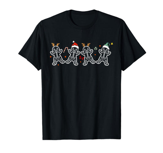 Gingerbread Skeleton Christmas Radiology Shir Xray Tech T-Shirt