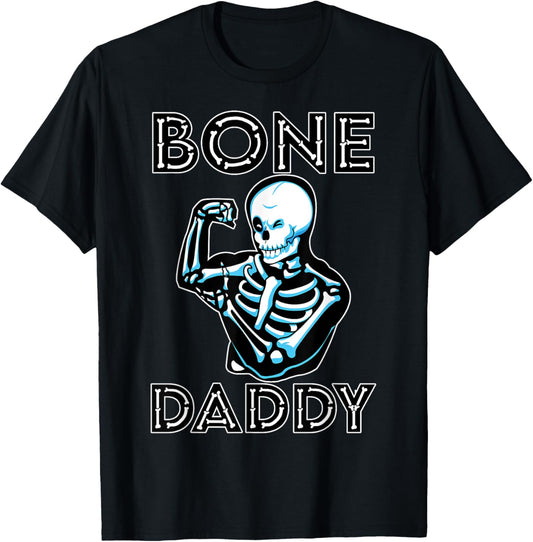 Bone Daddy Skeleton Spooky Gym Halloween Costume Workout T-Shirt