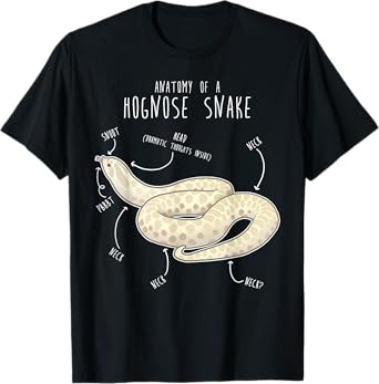 Snow Hognose Snake Anatomy, Funny Cute Pet Mom Reptile Lover T-Shirt