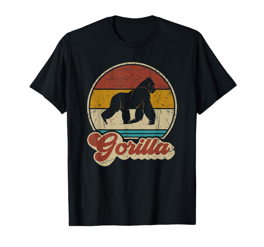 Vintage Gorilla For Men Women Kids Retro Gorillas Lovers T-Shirt