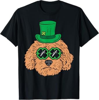 Irish Goldendoodle Doodle Dog Funny St Patricks Day Pet Gift Men Women Kids T-Shirt