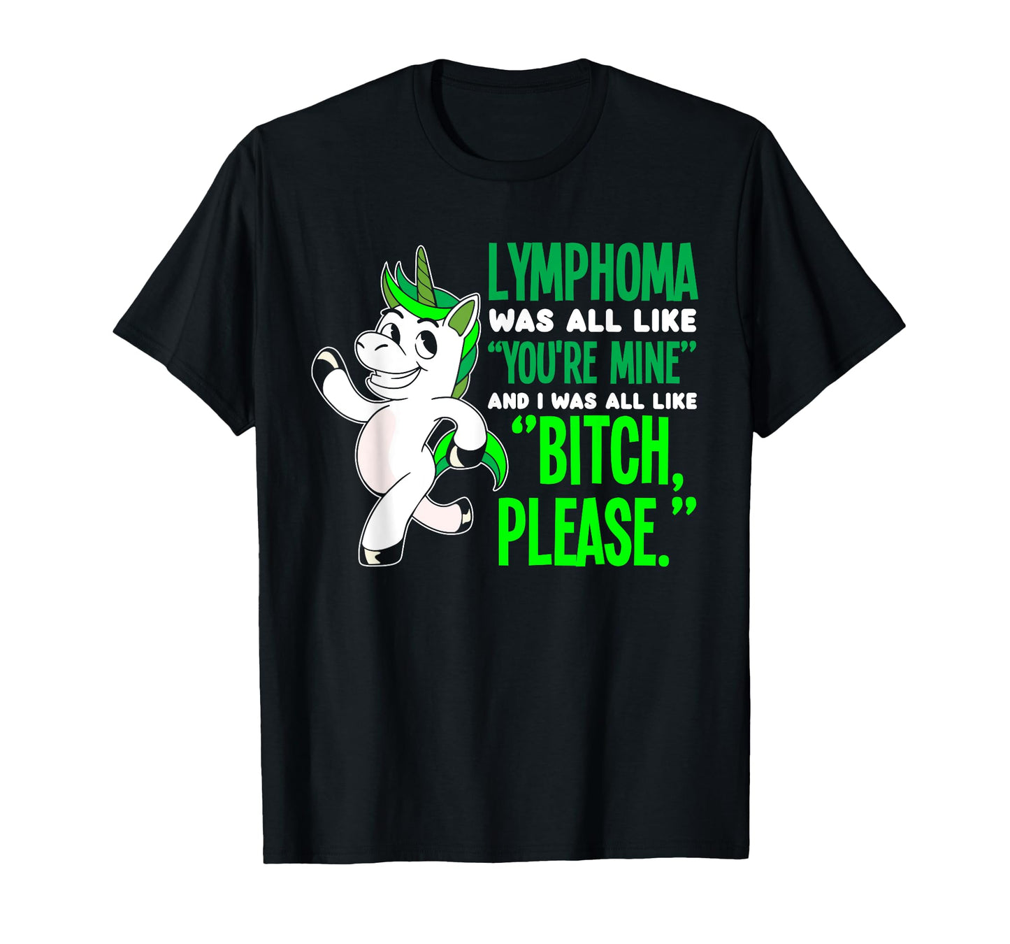Unicorn Cancer Survivor Non-Hodgkin Lymphoma Awareness T-Shirt