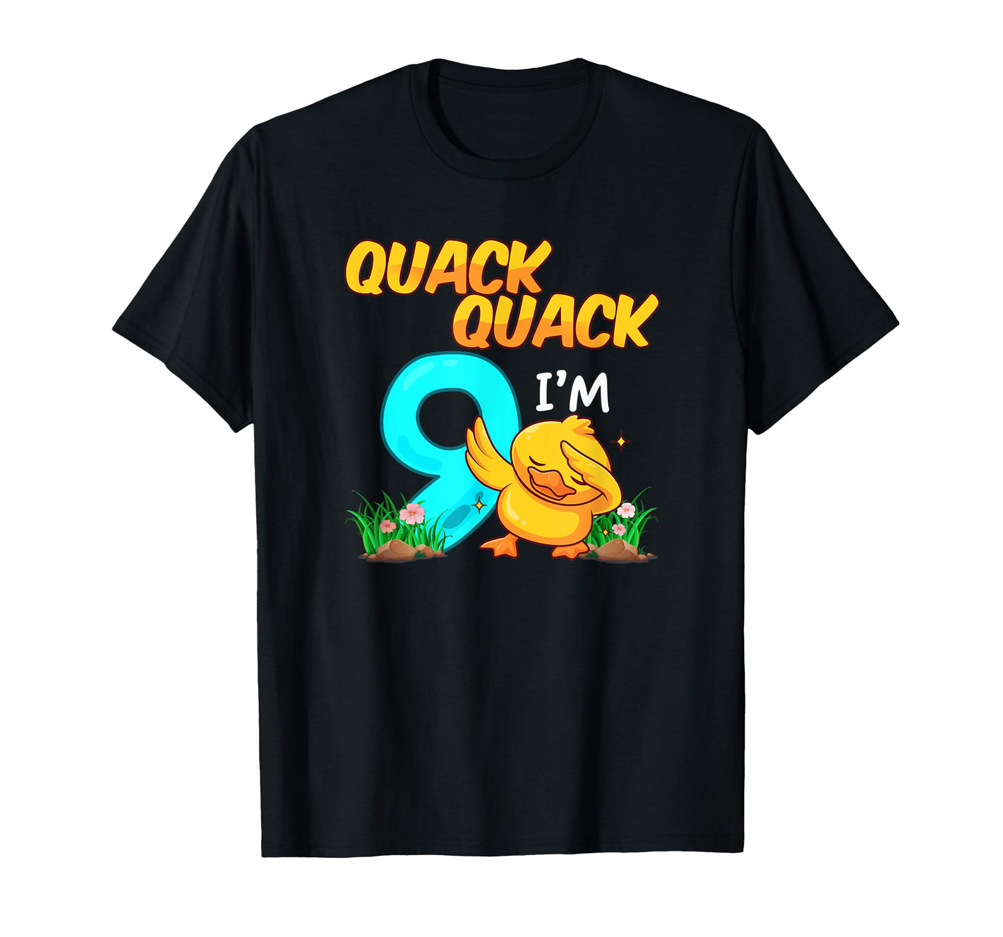 9 Year Old Gifts Boys Girls Teens Dabbing Duck 9th Birthday T-Shirt