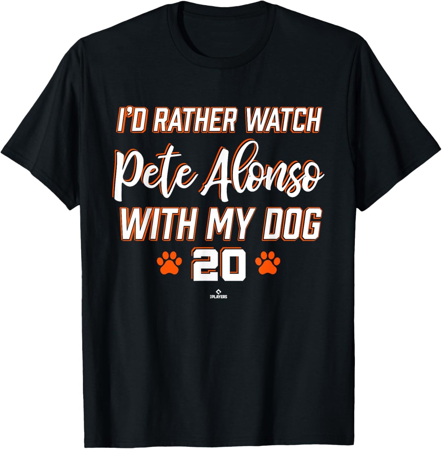With My Dog Pete Alonso New York Baseball MLBPA T-Shirt