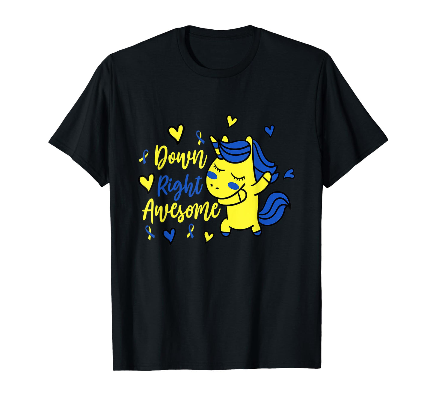 Down Right Awesome Unicorn Shirt Girls Down Syndrome Day T-Shirt