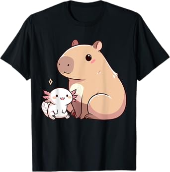 Capybara and Axolotl T-Shirt