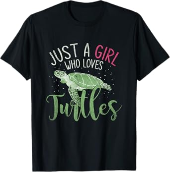 Sea Turtle Ocean Animal Women Girls Kids Gift Turtle T-Shirt