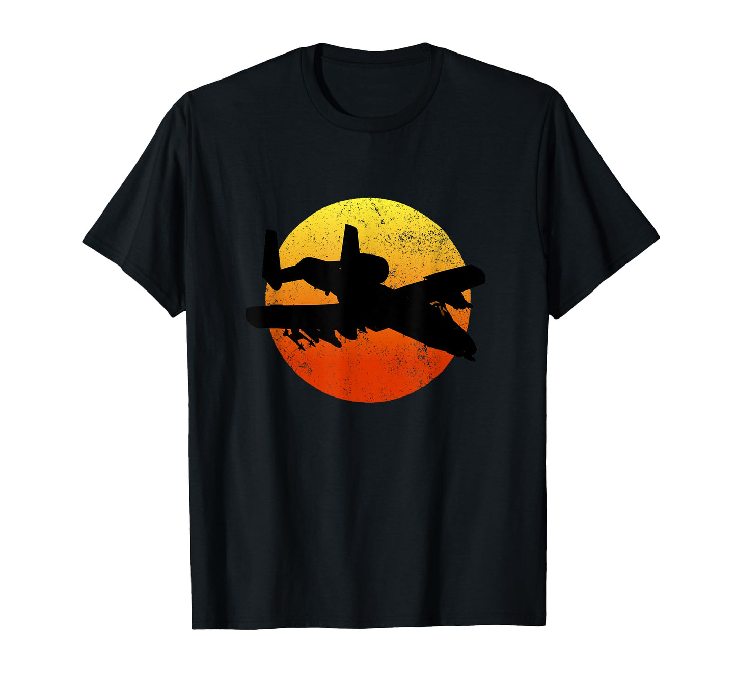 A-10 Warthog Silhouette Sunset Thunderbird Tank Buster A10 T-Shirt