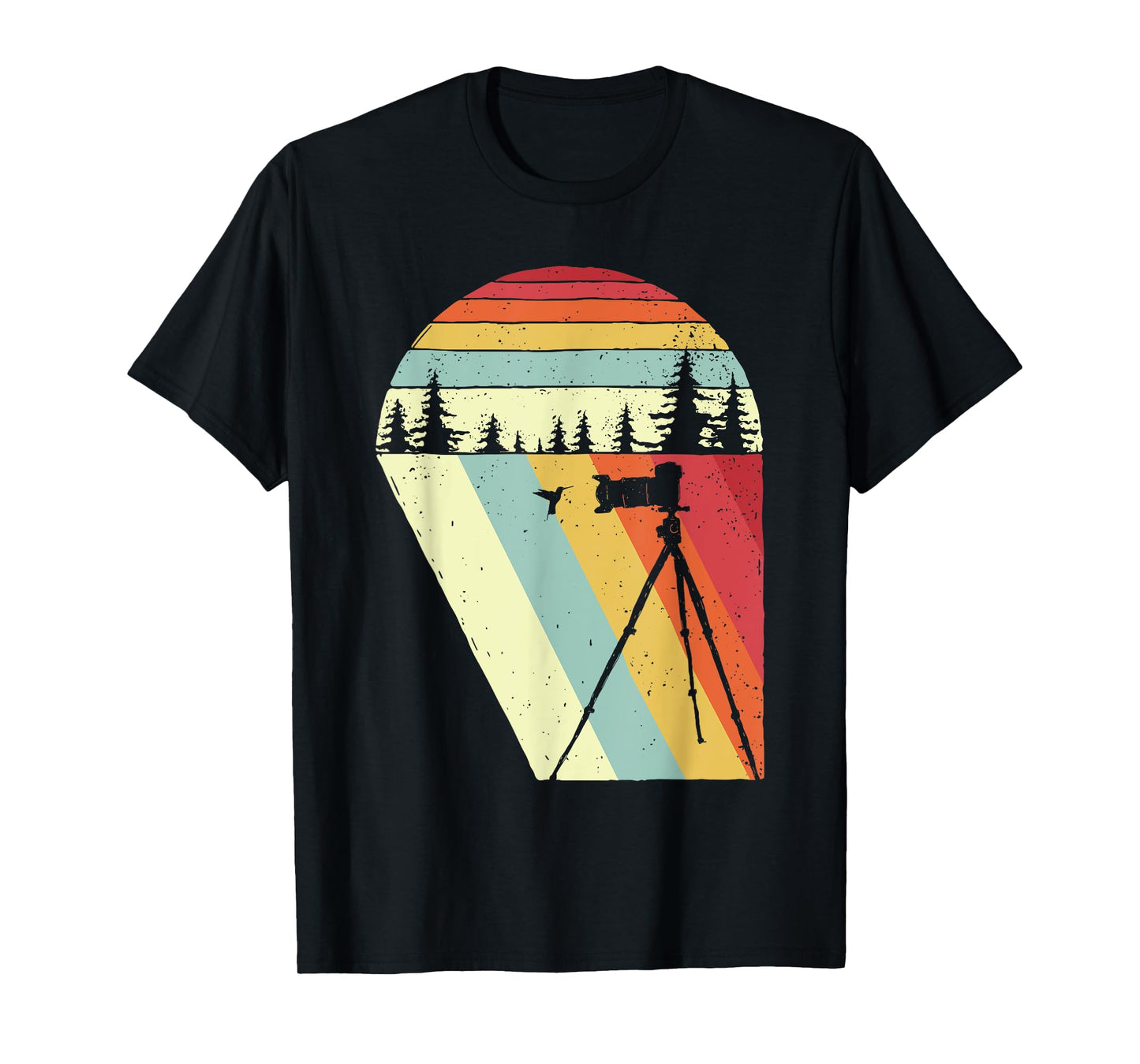 Vintage Retro Bird Photographer Wildlife Camera T-Shirt