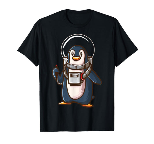 Spaceman Penguin Galaxy Space Astronaut Seabird Gifts T-Shirt