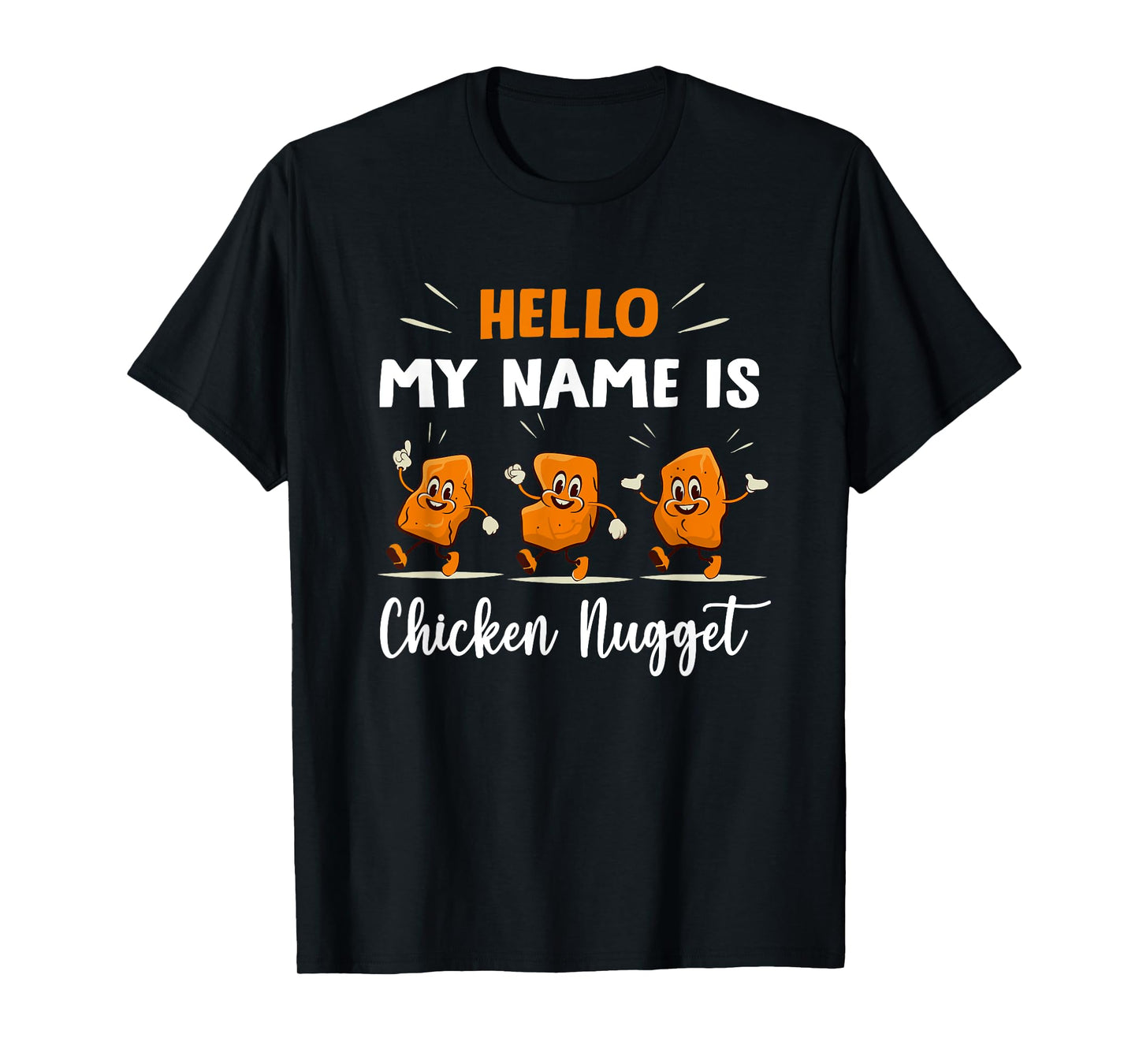 Hello My Name Is Chicken Nugget Halloween Costume Kids T-Shirt