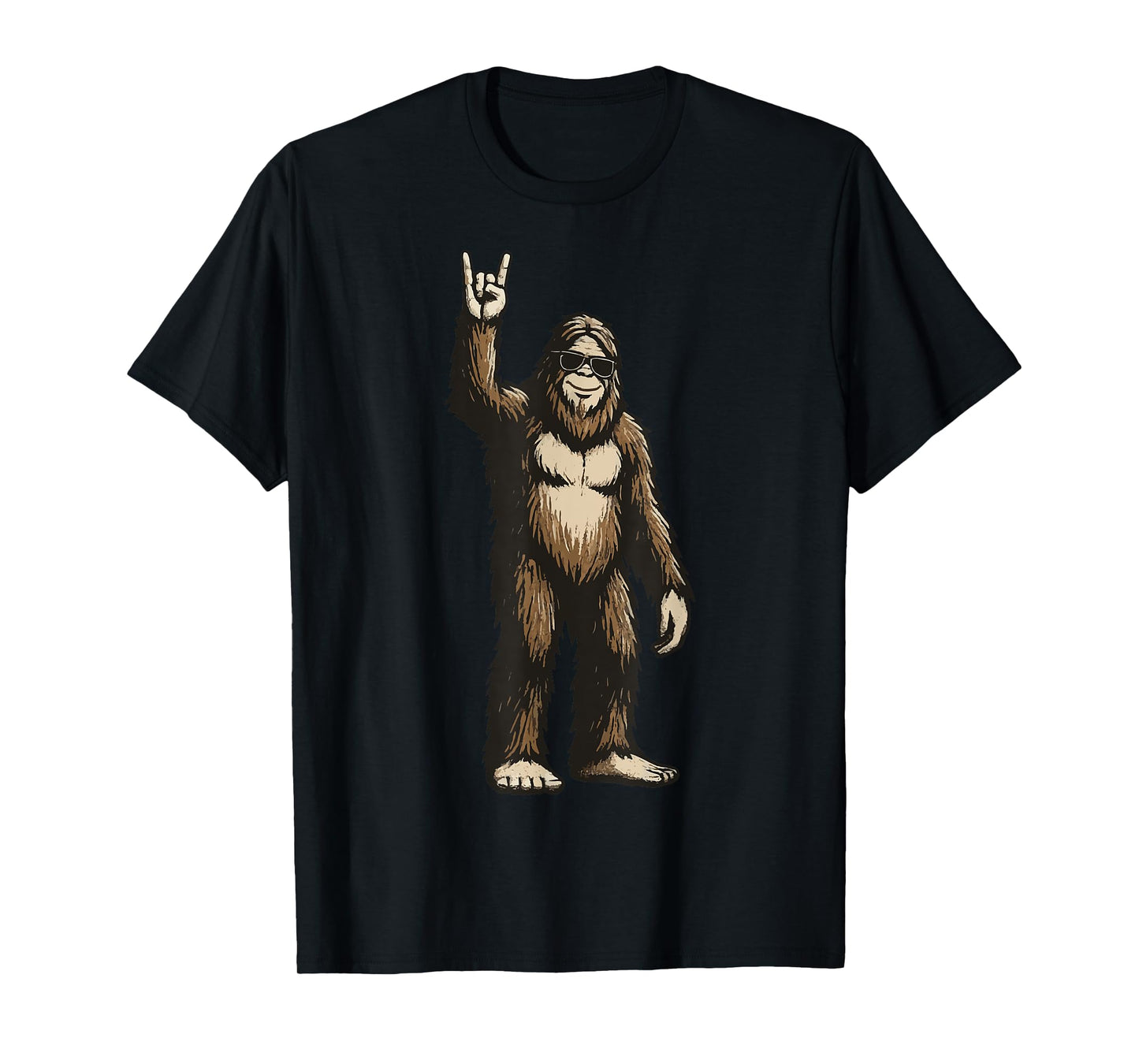 Bigfoot Rock Sunglasses T-Shirt