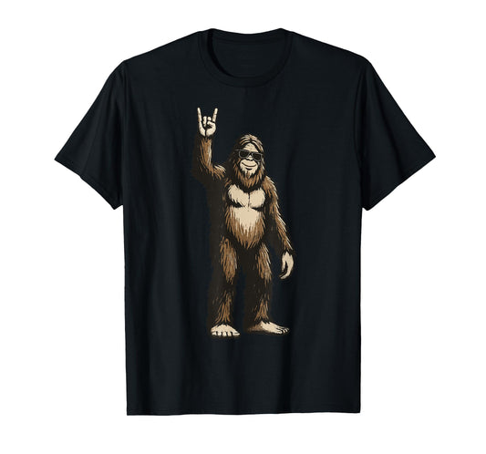 Bigfoot Rock Sunglasses T-Shirt