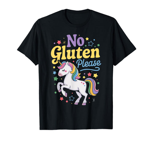 No Gluten Please Wheat Allergy Celiac Disease Gluten Free T-Shirt