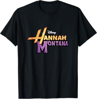 Disney Hannah Montana Classic Iconic Big Chest Text Logo T-Shirt
