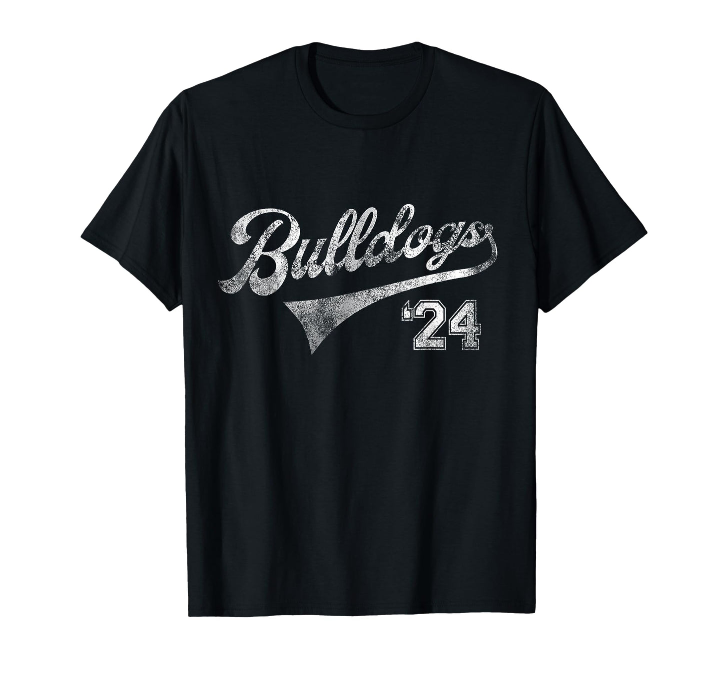Bulldogs 2024 School Sports Fan Team Spirit Mascot Vintage T-Shirt