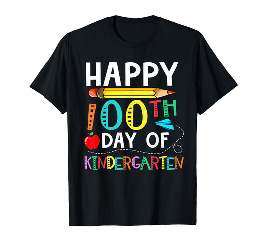100 Days Of Kindergarten - Happy 100th Day Of School Gift T-Shirt