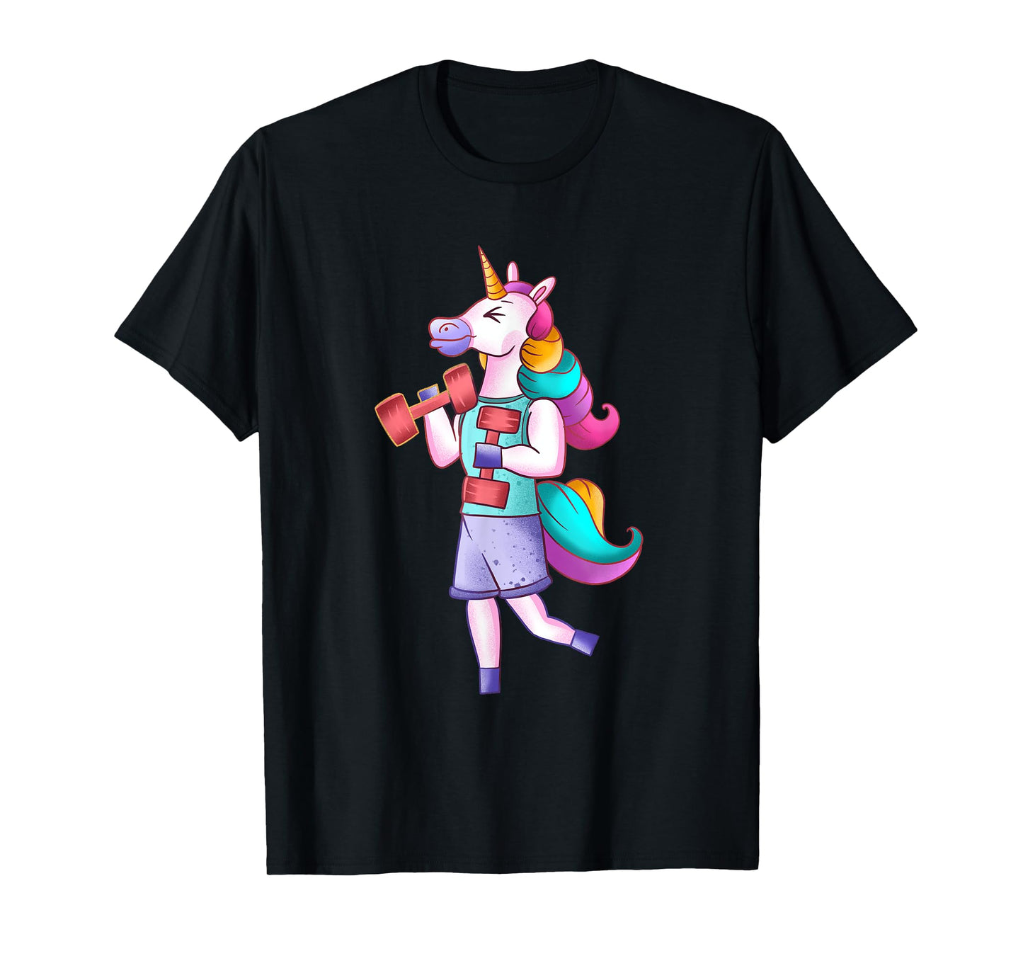 Funny Unicorn Gym Athlete Working Out Unicorn Gym Lover T-Shirt