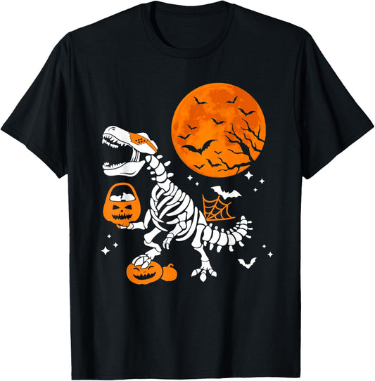 Dinosaur Skeleton Shirt Halloween Shirts for Women and Men T-Shirt