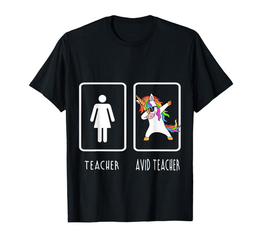 AVID Teacher Unicorn Shirt Men Women Girls Kids T-Shirt