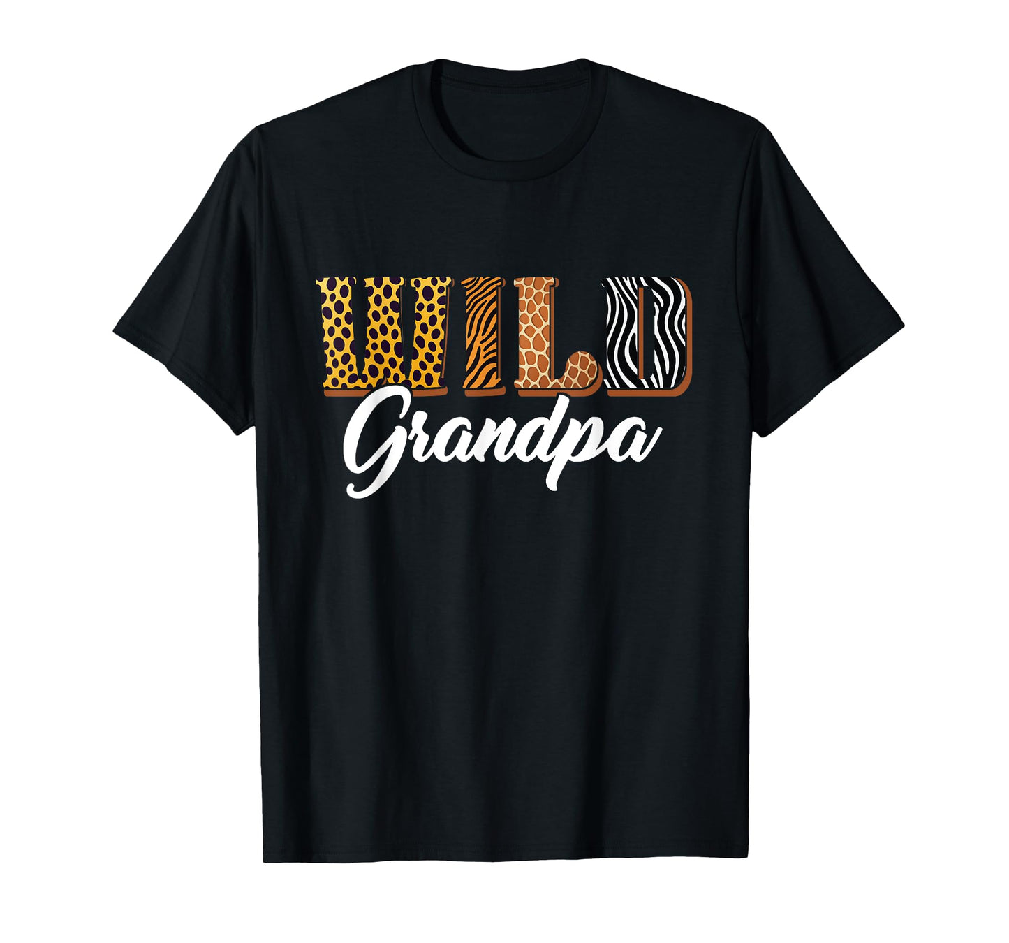 Wild Grandpa Safari Jungle Animal Birthday Matching Family T-Shirt