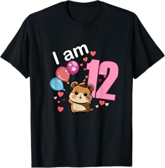 My 12th Birthday Hamster Pet Lovers Party Gifts 12 Years Old T-Shirt