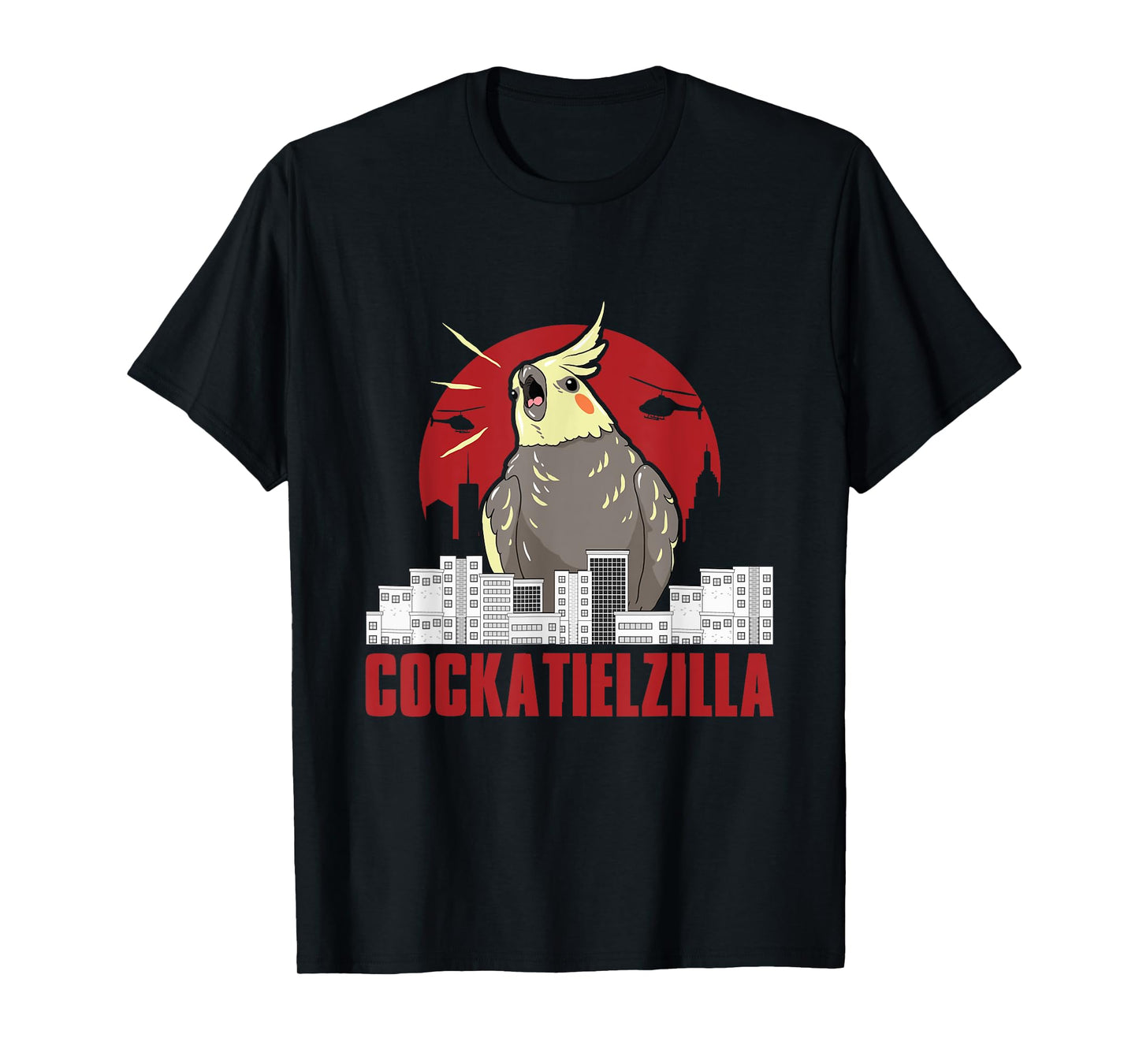 Cute cockatiel parrot, Cockatielzilla funny gifts T-Shirt