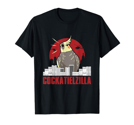 Cute cockatiel parrot, Cockatielzilla funny gifts T-Shirt