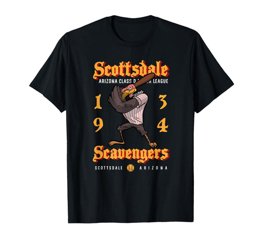 Scottsdale Scavengers Minor League Retro Baseball Team T-Shirt