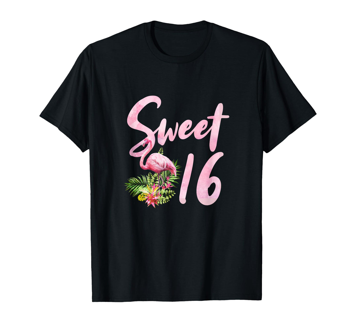 Sweet Sixteen Birthday Party Gift I Sweet 16 Flamingo T-Shirt