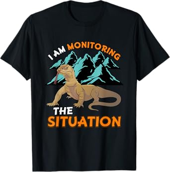 Funny Pet Monitor Lizard Graphic Humor Graphic Reptile T-Shirt