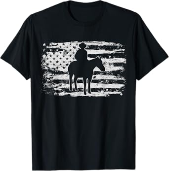 Cowboy Rodeo Horse Riding Vintage Gift T-Shirt