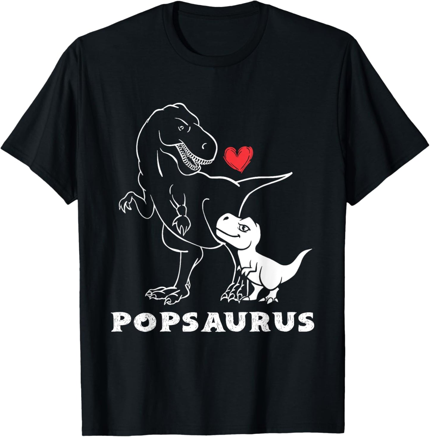 Mens Popsaurus Dinosaur Retro Father's Day For Dad Grandpa T-Shirt