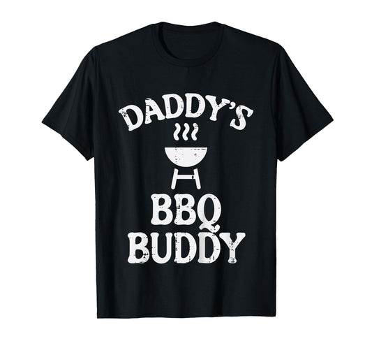 Kids Daddys Bbq Buddy Cute Barbecue Family Match Boys Girls Kids T-Shirt