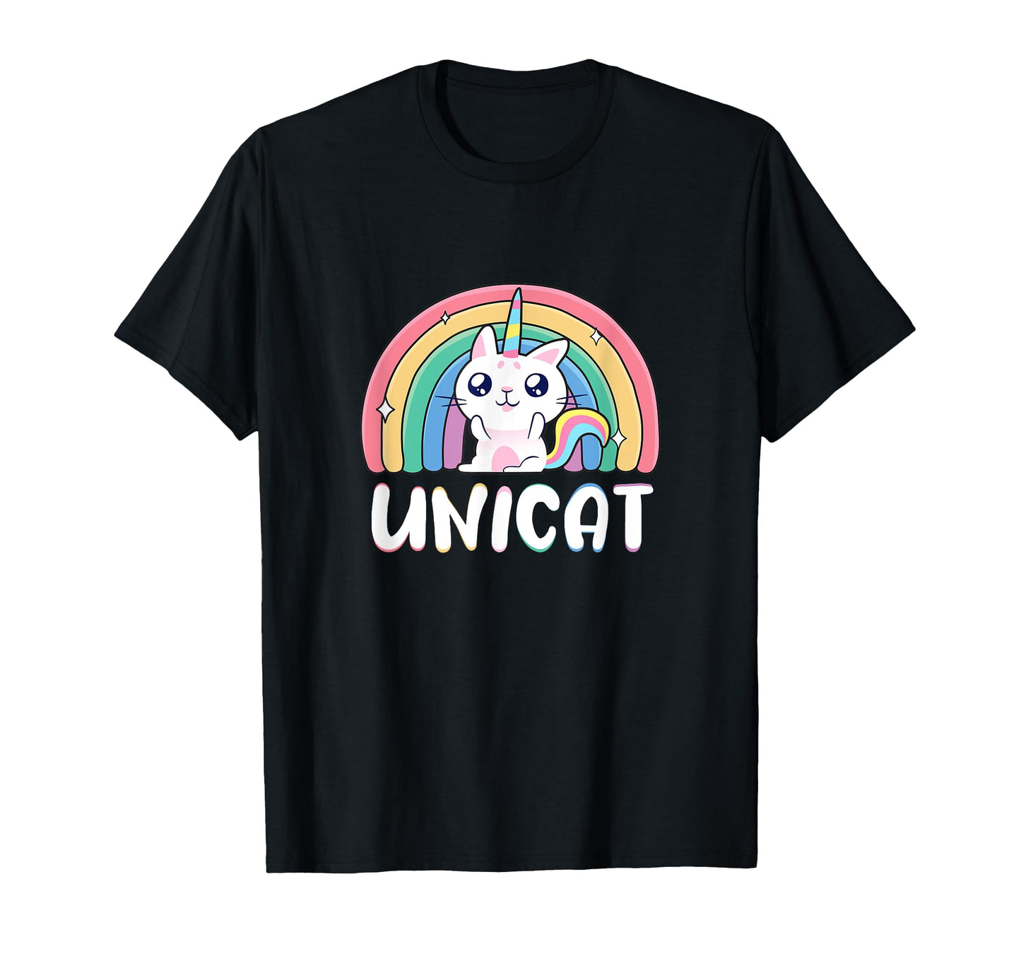Unicat Kawaii Cat Unicorn, Rainbow Unicorn Cat T-Shirt