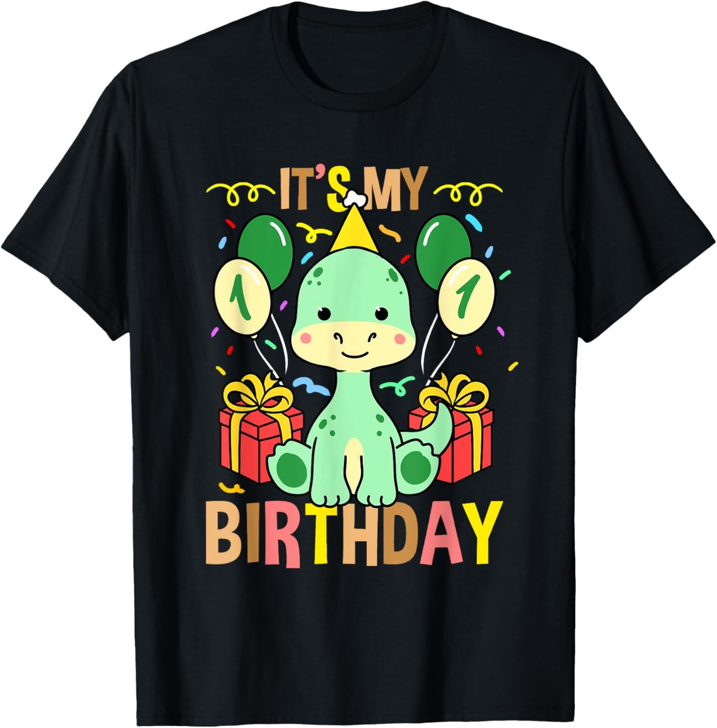 Its My 1st Birthday Brachiosaurus Dinosaur T-Shirt