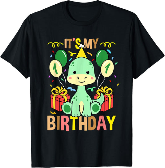 Its My 1st Birthday Brachiosaurus Dinosaur T-Shirt