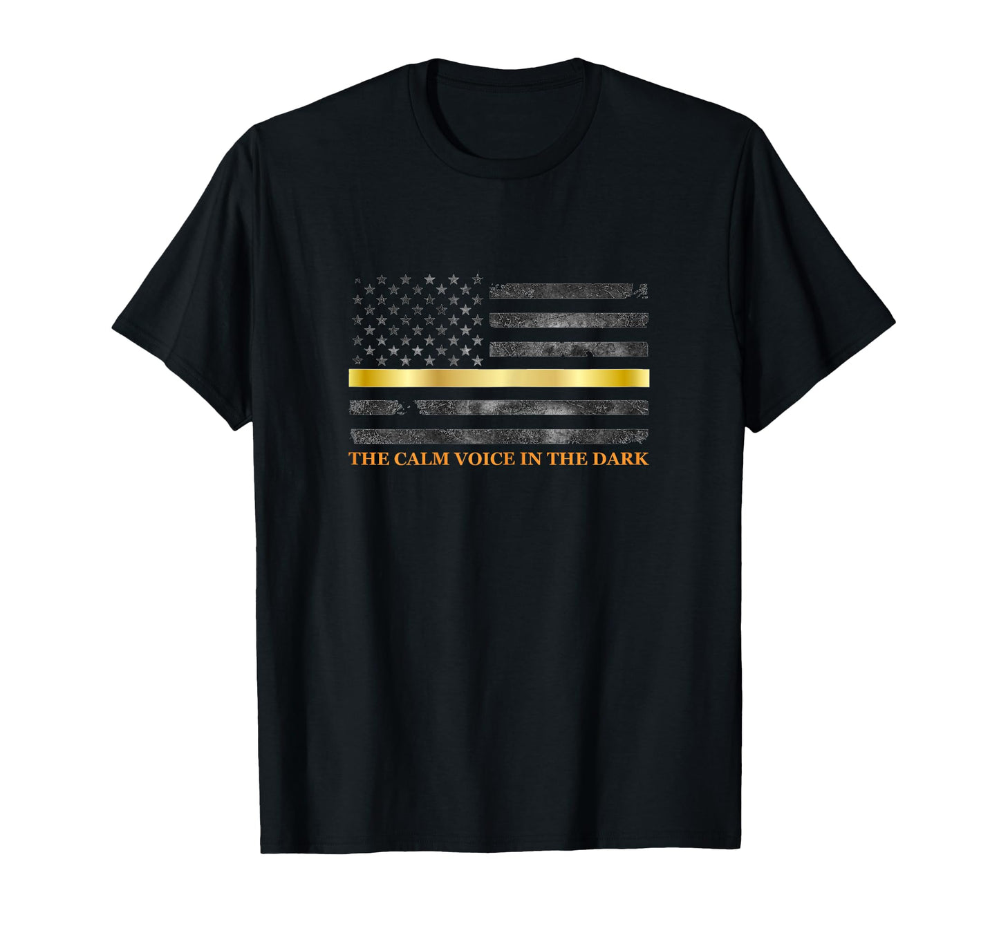 Dispatcher Gifts for Women - Thin Gold Thin Yellow Line 911 T-Shirt