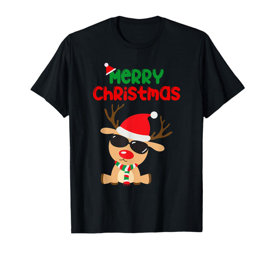 Merry Christmas Reindeer Xmas Family 2024 Men Women Tee T-Shirt