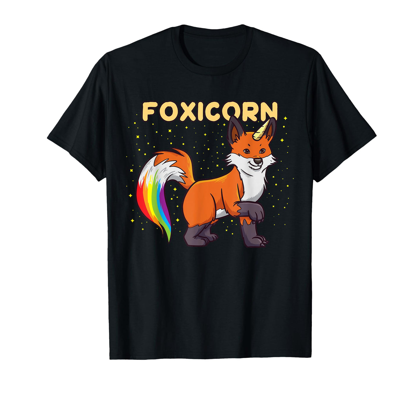 Foxicorn - Magical Kawaii Fox Unicorn Rainbow Animal T-Shirt