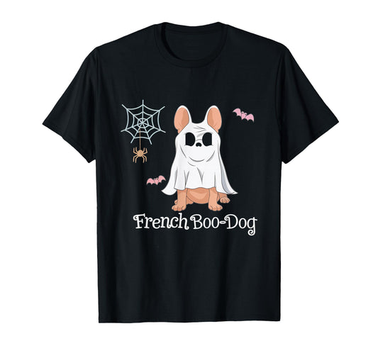French Boo-Dog Halloween Dog Costume French Bulldog Men Women T-Shirt