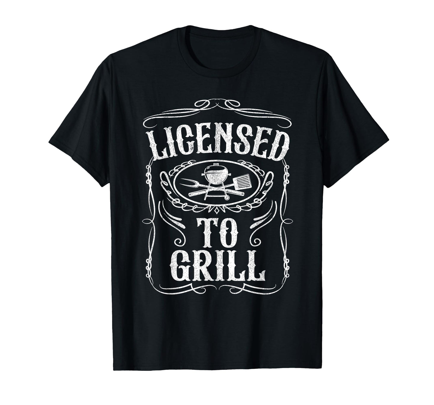 Licensed To Grill Funny BBQ Grilling Fathers Day Dad Gift T-Shirt